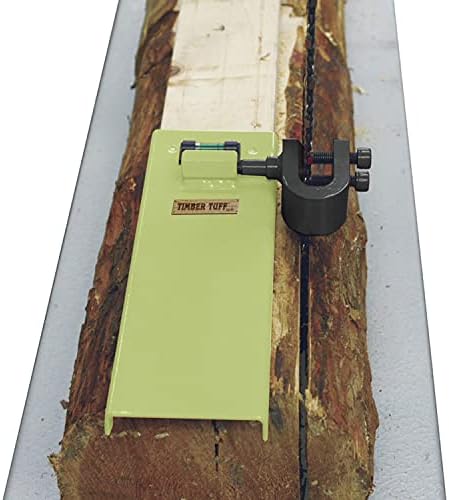 Timber Tuff Mini Portable Chainsaw Beam Cutting Guide Tool, Solid Steel Construction, Universal Bar Fit, Straight Cut & Quick Assembly, TMW-57, Green