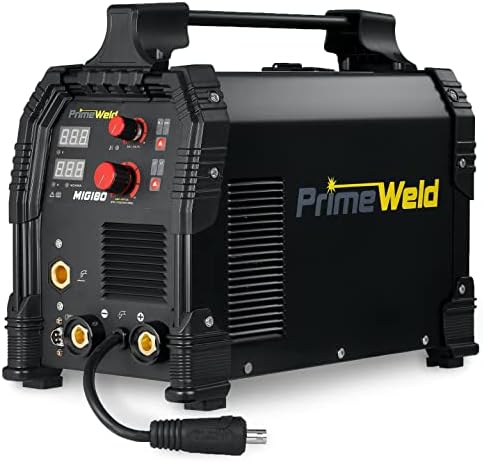 PrimeWeld MIG180 Mig Welder, 180 Amp Wire Feed Welding Machine with Dual Voltage 220v, 110v