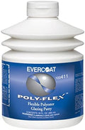 Evercoat Poly-Flex Flexible Polyester Glazing Putty for Spot Filling and Skim Coating - 30 Fl Oz