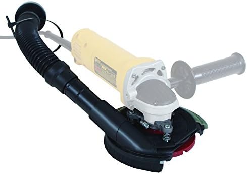 Dustless Technologies D5850 Dust Buddie XP Universal Dust Control Attachment for Grinders, 7", Black/Gray