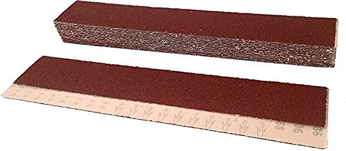 Starcke Premium Aluminum Oxide Longboard Sanding Sheets 2-3/4 x 16-1/2 Inch - Heavy Duty PSA Sticky Back Sandpaper For Wood, Auto Body, Paint, Metal, And Plastics