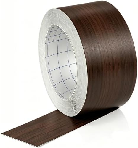 GSCIT Club Walnut Tape, 2.3 inch X 15ft Self Adhesive Wood Grain Tape Walnut Repair Patch for Tables, Chairs, Baseboards, Doors, Windows, Floors, Handicraft DIY.