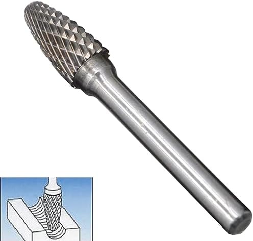 10Pcs/set 1/2 Dia, Solid Carbide Burrs Burs Double Heavy DutyTungsten Grinding Cutting Heads Chamfering Abrasion Industrial Deburring Rotary Tools for Hard Steel Metal Metalworking