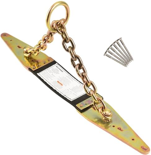 Heavy Duty Chain Reusable Halo Anchor With 1/4"×3" lag Screws For Any Pitch [16d Nails Not Provided] | Zinc-Plated Steel | Fall Restraint | Fall Arrest | Positioning | ANSI & OSHA Compliant