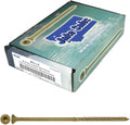 14 x 6 Bronze Coated Multipurpose Wood Screw - Torx/Star Drive Flat Head Exterior Coated - ACQ Compatible - 5 POUNDS - 125 Screws