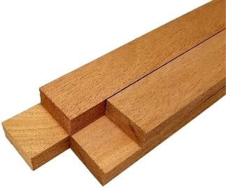 Barrington Hardwoods Mahogany Lumber - 3/4" x 2" (4 Pcs) (3/4" x 2" x 12")