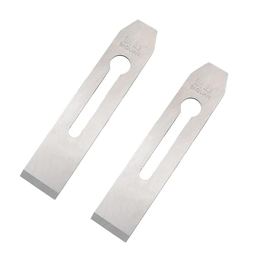 2 Pack 38MM / 1.5inch Wide Replacement Bench Plane Blades Iron Plate Knife for Woodwork Hand Planer Carpentry Edge Trimming Saw DIY Tool Set Parts Accessories…
