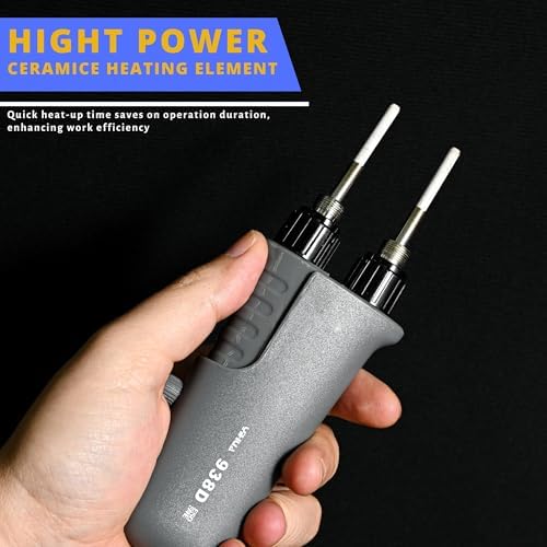YIHUA 938D Mini Tweezers, 110V Hot Tweezers Soldering SMT for Soldering Desoldering, Portable Soldering Iron Station Kit, LED Display, Auto-off Function, ℃ / ℉