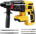 Cordless SDS Hammer Drill for Dewalt 20V MAX Battery, Brushless Rotary Hammer Drill with Safety Clutch for Concrete/Masonry (No Battery)