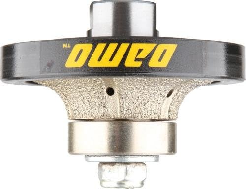 DAMO 9/16 inch Demi Bullnose & Half Bullnose Diamond Hand Profile Wheel, Hand Profiler, Coarse Grit Router Bit, 5/8-11 Thread, for Granite, Concrete, Marble, and Countertop Edge