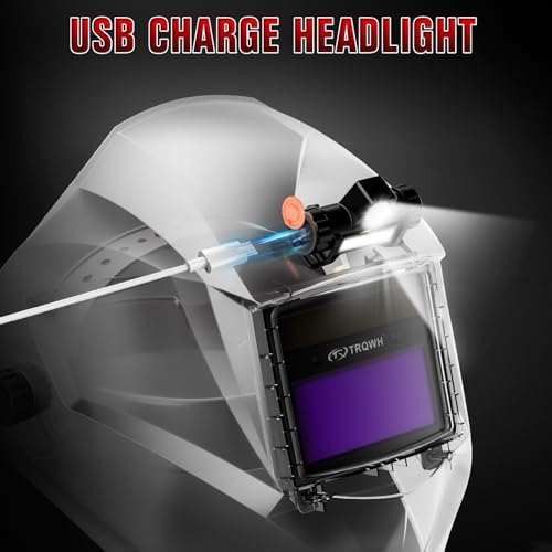 TRQWH Welding Hood Auto Darkening Welding Helmet with Light True Color