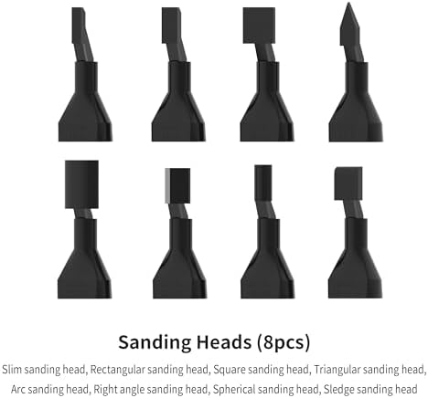 Reciprocating Sander,USB Quick Charging Sanding Pen With 8pcs Sanding Head,Self-Adhesive Sandpaper Pre-cut mesh 134pcs (ESA)