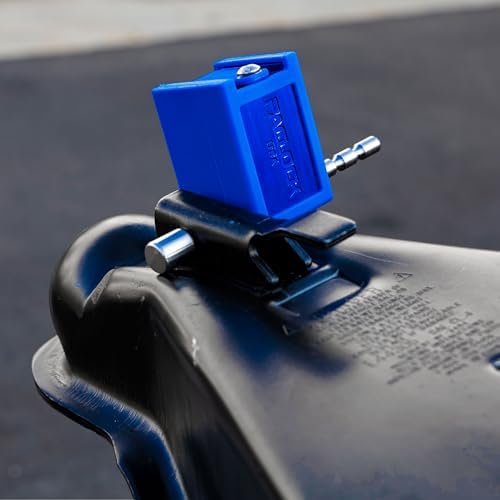 PACLOCK's 79-Series Universal Trailer Lock, Standard Rekeyable (SR), 512" Pin for 1UP® Wheel Lock (Equip D), Keyed Differently w/ 2 Keys, Blue