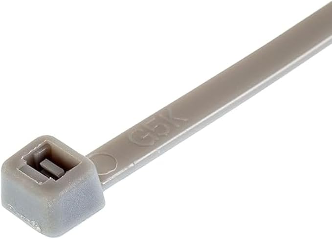 GTSE 6 Inch Silver/Gray Zip Ties, 1,000 Bulk Pack, 40lb Strength, UV Resistant Strong Nylon Grey Cable Ties, Self-Locking 6" Tie Wraps