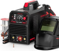 YESWELDER 135A Flux Core MIG Welder FLUX-135PRO with LYG-L600A Helmet