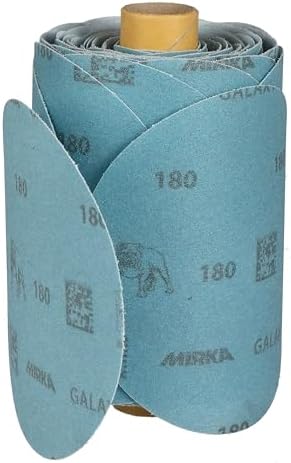 Mirka Galaxy Sandpaper PSA Linkroll 5 inch Grit 180 100 Discs