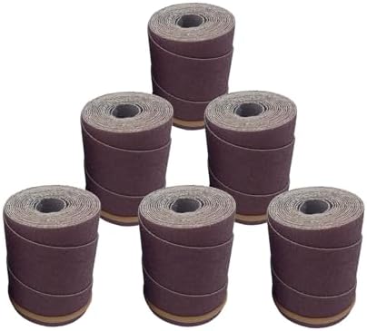 Ready-to-Wrap Sandpaper Rolls | 60 Grit | 6 Pack | for Supermax 16-32 Drum Sanders by Monarch Industrial