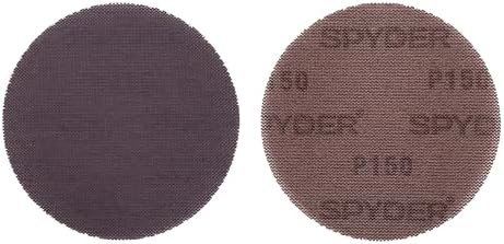 Spyder 10-Pack 150 Grit Sanding Discs, Ceramic Net, 5-Inch Hook and Loop, for Random Orbital Sander (500062)