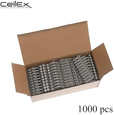 1000x Collated Concrete Nails 1 Inch (25mm) for Hilti BX 3 (BX3) Cordless Concrete Nailer, B3 MX Collated Strip, Full Round Head Hardened Steel Pins for Metal Track, Drywall & Concrete