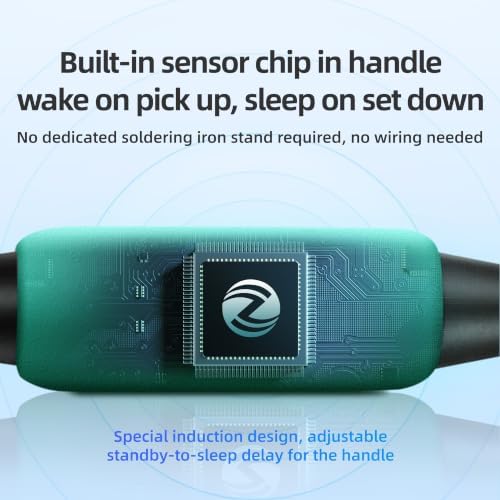 T200 Smart Soldering Station, PD65W Digital Soldering Iron Station with C245 Handle, Precision SMD PCB Repair Welding Tool
