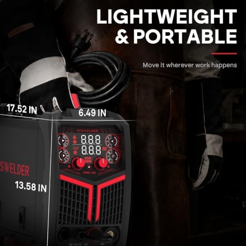 YESWELDER 160A MIG Welder, 110V/220V MIG/Flux Core/Lift TIG/Stick