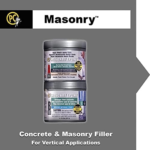 PC Products PC-Masonry Epoxy Adhesive Paste, Two-Part Repair, 32 oz in Two Jars, Gray 73209, (Pack of 4)
