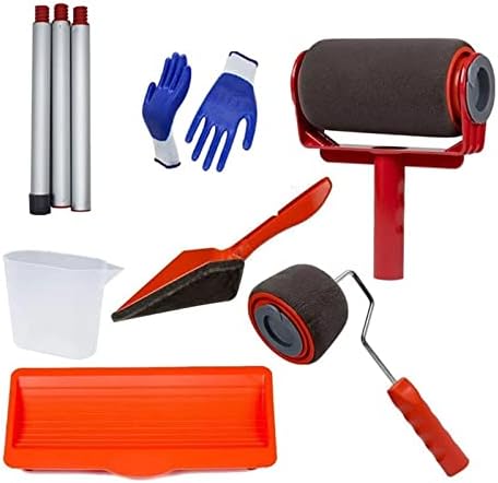 No Seam DIY Paint Roller Brush Tool Flocked Edger Office Room Wall Painting Home Garden Rollers Set