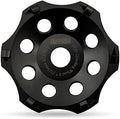 DT-DIATOOL PCD Diamond Grinding Cup Wheel 5 Inch Arbor 7/8" for Concrete Floor Epoxy Coating Adhesive Residue Paint Coatings