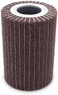 C.S. Unitec PTX Interleaf Combi Wheel | 180 Grit Metal & Wood Buffer Polisher Machine Attachment for Grinder Tool | 4" Diameter x 6" Wide (47323)