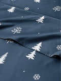 Christmas Sheet Set, Christmas Winter, Holiday Xmas Bedding Set - Twin Size