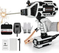 Portable Welding Machine, 110V Handheld Welder Machine with IGBT Inverter 6 Variable Current Adjustment 20-120Amp Welding Output for Metal Welding, Fence Repair, Ironwork Fabrication