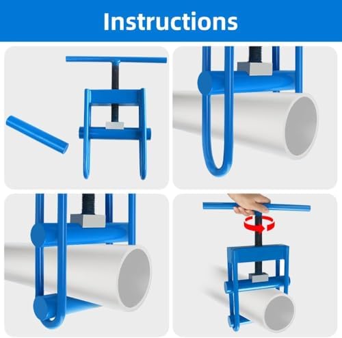 Pipe Squeeze Off Tool,Gas Pipe Squeeze-Off Tool, For PE/PPR/PVC Plastic Water Pipe or Natural Gas Pipeline, Pipe Blocker, Blue Pipe Shut Off Tool (1/2-3.5 in)