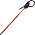 Chain Wrench, 43" Strap Wrench Heavy Duty with 34" Chain Length Max, Fits 8" Pipe Diameters for Pipe Installation, Oil Fields Operations and Maintenance