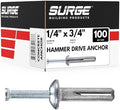 1/4" x 3/4" Hammer Drive Nail in Concrete Anchor (Box of 100)