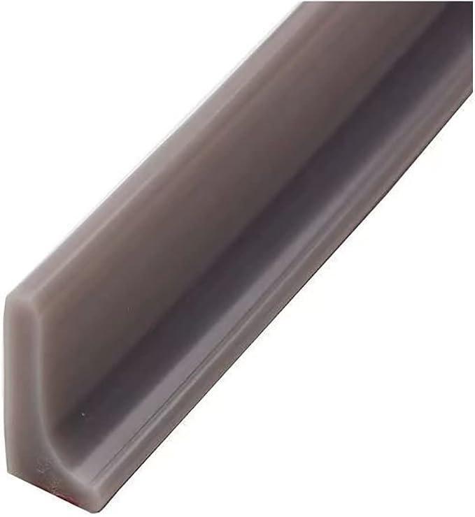 Silicone Water Retaining Strip Bathroom Foldable Block Water Stopper Sealing Strip, Self-Adhesive Silicone Shower Barrier, Flood Shower Water Barrier for Retention System ( Color : Grey , Size : 300cm