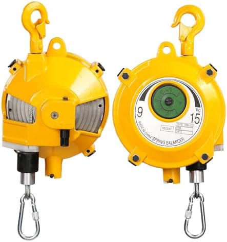 Heavy Duty Spring Balancer 9-15kg (20~33lbs), Tool Hanging Retractor, Retractable Balancer with 1.9m Adjustable Tension Steel Wire Cable, Industrial Tool Hanging Holding Equipment