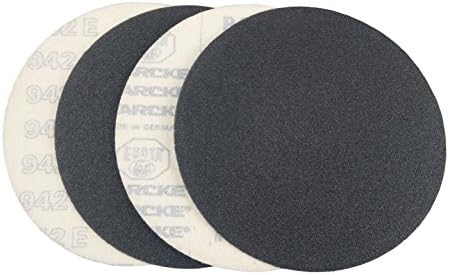 5 inch Sanding Discs Hook and Loop Round Sand Paper Discs, Black Silicone Carbide No Hole Hook and Loop Sanding Disc, Multi Grit Orbital Sander Pads for Wood, Auto Body, Paint & Plastics 50 Pack
