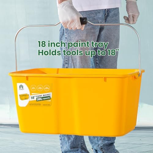 VOOMEY 18 Inch Paint Roller Kit, 23 Pcs Professional Large Painting Kit