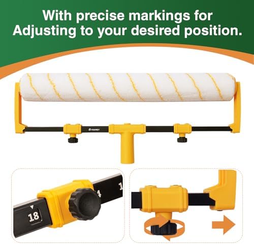 Voomey 18" Paint Roller Kit，10Pc Paint Roller Tray with Liner