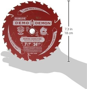 Diablo Demo Demon Framing/Demolition Saw Blade - 7-1/4" x 24-Tooth