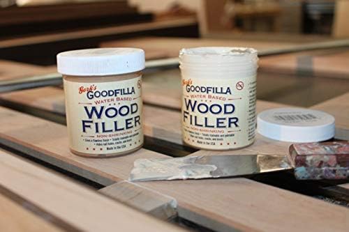 Goodfilla Ebony,1 Quart (3.5lbs) Wood and Grain Filler, Stainable, Sandable, Zero Waste, Non-Toxic, USA Made
