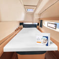 JS Sanders AFT Berth Boat Sheet 1 Pcs 600 TC Egyptian Cotton, White