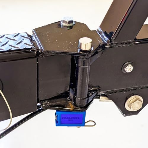 PACLOCK's 80-Series Trailer Hitch Lock, UCS, 600" Pin for 6" Applications, High Performance 6-Pin Cylinder, Keyed Differently w/ 2 Keys, Blue