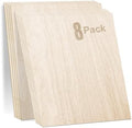 Frylr 12"*12"*1/8" Thickness Premium Baltic Birch Plywood, 3MM Unfinished Wood A/A Grade (Box of 8) Perfect for Wood Crafts, Laser Engraving and Cutting, Painting, DIY