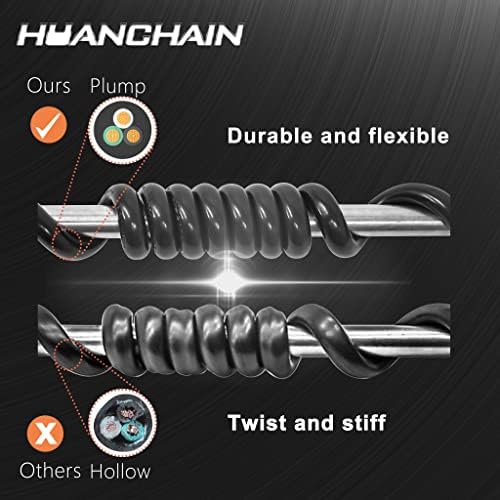 HUANCHAIN Indoor Outdoor Black Extension Cord 200 FT Waterproof 16/3 Gauge