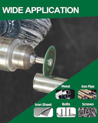 Diamond Rotary Tool Cut-Off Wheels - 5pcs 1-3/16 Inch(30mm) Metal Cutting disc for Rotary Tool Accessories with 1pc 1/8” Mandrel for Metal, Iron Pipe, Iron Sheet, Bolts, Screws