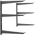 Delta Heavy Duty Wood and Lumber Storage Rack, Holds Up To 480 lbs - Easy to Install Mounted Rack With Steel Construction for Indoor & Outdoor Storage Solution For Garage, Basement & Pantry Cycle