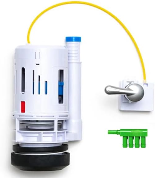 3 Inch Dual Flush Valve Conversion Kit with Handle, Adjustable Overflow Tube & Overflow Water Conserver