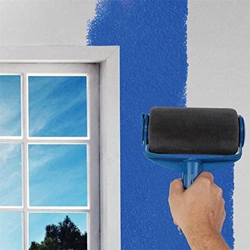 Seamless Paint Roller Brush Tool Flocked Edger Wall Painting with 2 Roller