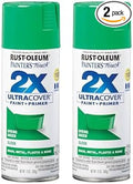 Rust-Oleum 334055 Painter's Touch 2X Ultra Cover Spray Paint, 12 oz, Gloss Spring Green (Pack of 2)